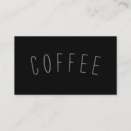 喫茶店のロイヤリティのシンプルなカーブの穿孔器 ロイヤリティカード (正面)