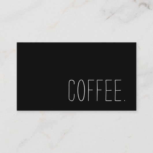 喫茶店のロイヤリティのシンプルの穿孔器 ロイヤリティカード (正面)