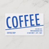 喫茶店のロイヤリティのパンチカードの名刺 ロイヤリティカード (裏面)