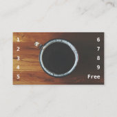 喫茶店のロイヤリティの名刺 ロイヤリティカード (裏面)