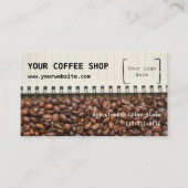 喫茶店のロイヤリティの名刺 ロイヤリティカード (正面)