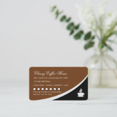 喫茶店のロイヤリティはカードに報酬を与えます ロイヤリティカード (スタンド正面)