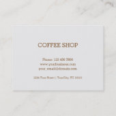 喫茶店のロイヤリティカード-コーヒー汚れ ロイヤリティカード (裏面)