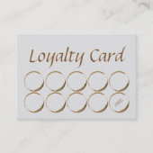 喫茶店のロイヤリティカード-コーヒー汚れ ロイヤリティカード (正面)