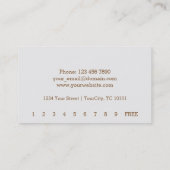 喫茶店のロイヤリティ ロイヤリティカード (裏面)