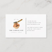 喫茶店の名刺のためのロイヤリティカード 名刺 (正面)