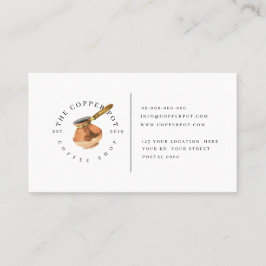 喫茶店の名刺のためのロイヤリティカード 名刺