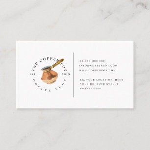 喫茶店の名刺のためのロイヤリティカード 名刺