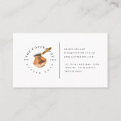 喫茶店の名刺のためのロイヤリティカード 名刺 (正面)