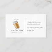 喫茶店の名刺のためのロイヤリティカード 名刺 (正面)