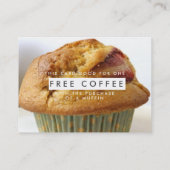 喫茶店の名刺はコーヒーを放します 名刺 (裏面)