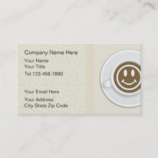 喫茶店の名刺 名刺 (正面)