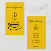 喫茶店の名刺 名刺 (正面/裏面)