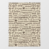 喫茶店の窓のデカール、モダン窓がしがみつく ウィンドウサイン (シート)