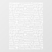 喫茶店の窓デカールモダン, ウィンドウサイン (シート)