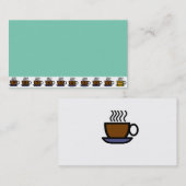 喫茶店の買物9は第10自由な名刺を得ます 名刺 (正面/裏面)