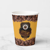 喫茶店カスタム紙カップ 紙コップ (裏面)