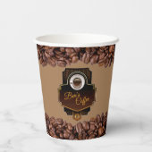 喫茶店カスタム紙カップ 紙コップ (裏面)