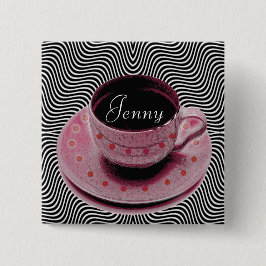 喫茶店ボタン 缶バッジ