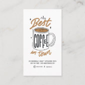 喫茶店ロイヤリティカード、ロイヤリティカードコーヒー 名刺 (裏面)