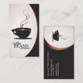 喫茶店及びベーカリーの名刺 名刺 (正面/裏面)