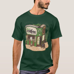 喫茶店猫ブックバイトベフォンセカ Tシャツ