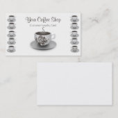 喫茶店顧客ロイヤリティカード ロイヤリティカード (正面/裏面)