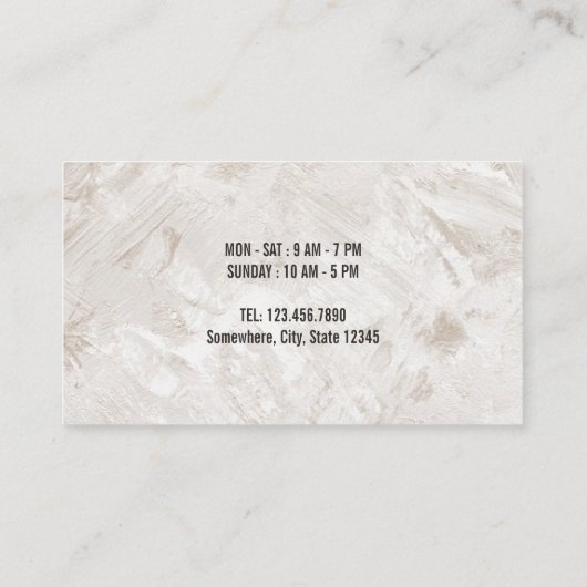 喫茶店10カッププロフェッショナル顧客ロイヤリティ ロイヤリティカード (裏面)