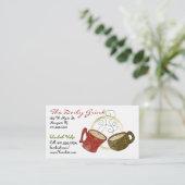 「喫茶店」の名刺 名刺 (スタンド正面)