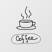 喫茶店 ウィンドウサイン (シート)