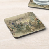 喫茶店、コンスタンチノープル1854年(ペン及びインク及び コースター (左側)