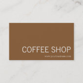 喫茶店-コーヒーのしみ 名刺 (正面)