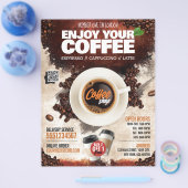 喫茶店/コーヒーハウス(テンプレート) チラシ (シングル)