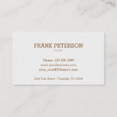 喫茶店-コーヒー汚れ 名刺 (裏面)