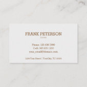 喫茶店-コーヒー汚れ 名刺 (裏面)