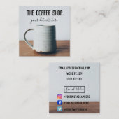 喫茶店 スクエア名刺 (正面/裏面)