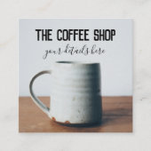 喫茶店 スクエア名刺 (正面)