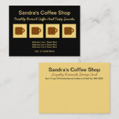 喫茶店 ロイヤリティカード (正面/裏面)