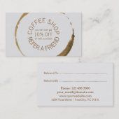 喫茶店-友人を参照して下さい 紹介カード (正面/裏面)