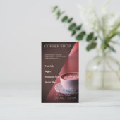 喫茶店 名刺 (スタンド正面)