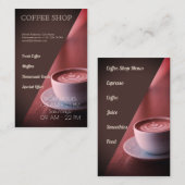 喫茶店 名刺 (正面/裏面)