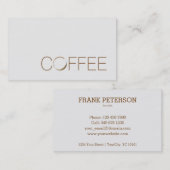 喫茶店 名刺 (正面/裏面)