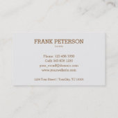 喫茶店 名刺 (裏面)