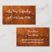 喫茶店 名刺 (正面/裏面)