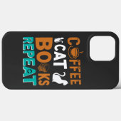 喫茶猫の本が繰り返し読、コーヒー好き Case-Mate iPhoneケース (裏面 (横))