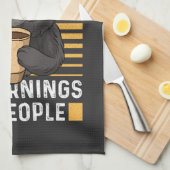 喫茶猫 – 朝の人は嫌い キッチンタオル (四つ折り)