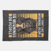 喫茶猫 – 朝の人は嫌い キッチンタオル (横)