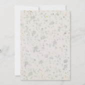 営巣木地ニュートラル素朴フォール赤ちゃんシャワー 招待状 (裏面)