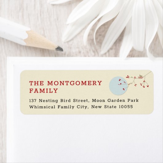 営巣鳥及びファミリーミニマル差出人住所 ラベル (インサイチュ)