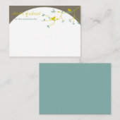 営巣鳥家赤ちゃんシャワーゲームアドバイスカード アドバイスカード (正面/裏面)